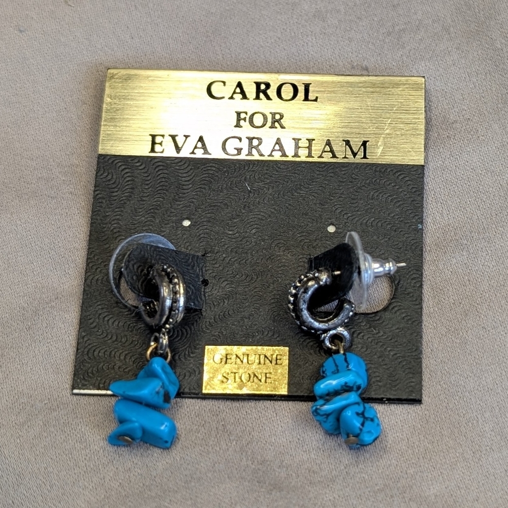 Carol for Eva Graham Turquoise Earrings